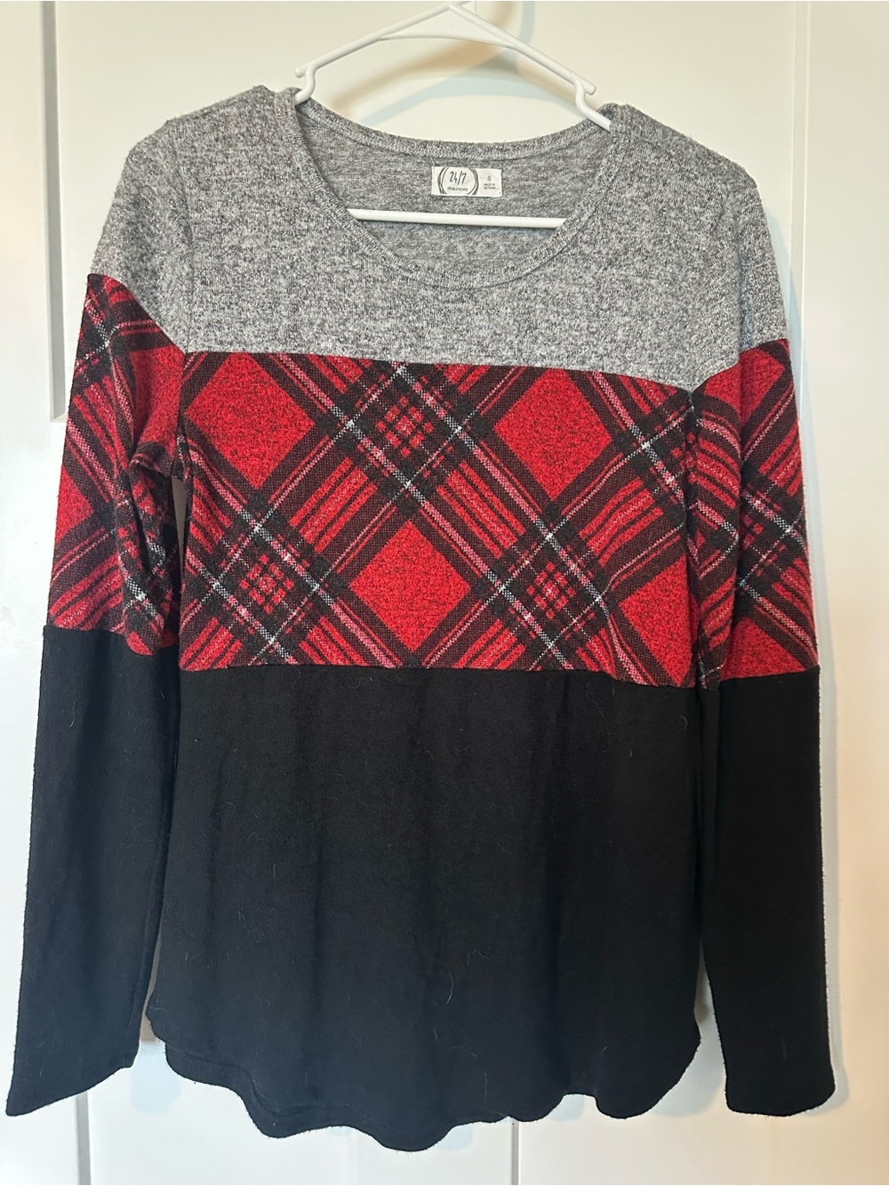 Maurices Gray Sparkle Knit Pullover